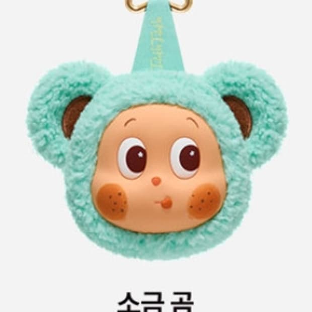 팝마트 작은별 한입 이어폰백 소금곰