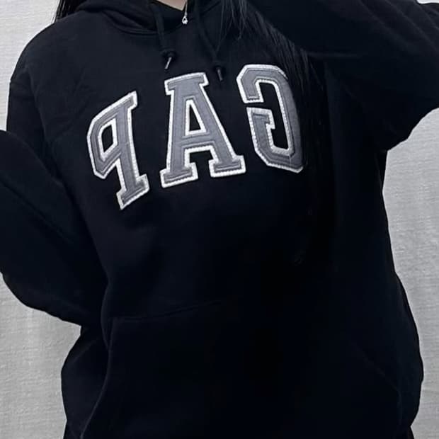 GAP 후드티 블랙