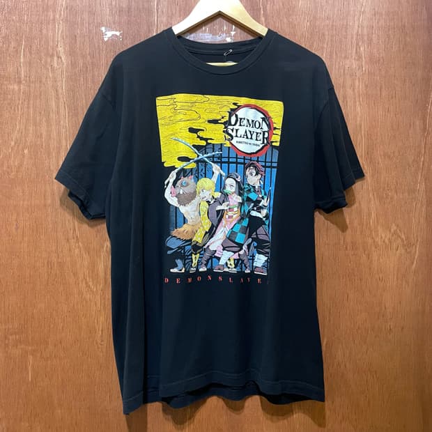 (XL) 귀멸의 칼날 프린팅 반팔티
