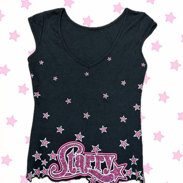 Vintage 챠밍 별 슬리브리스