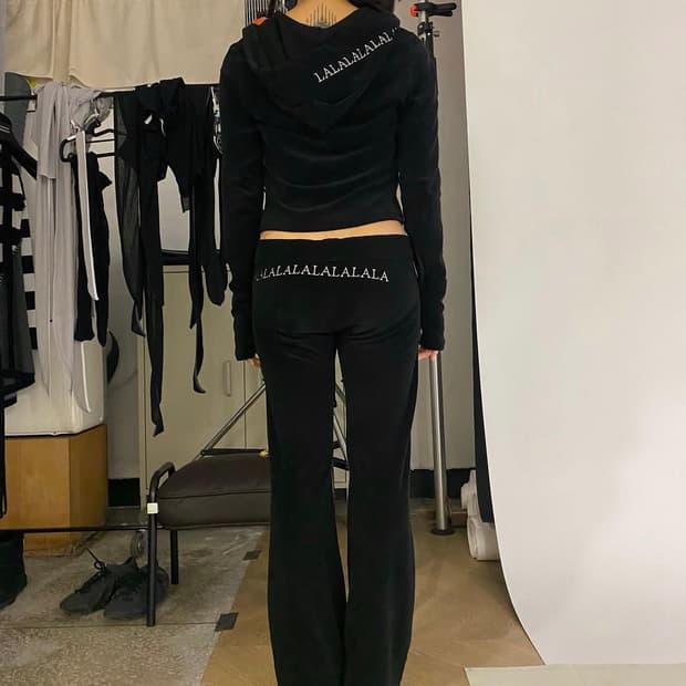 Lalameemeehometown 테리 후드집업