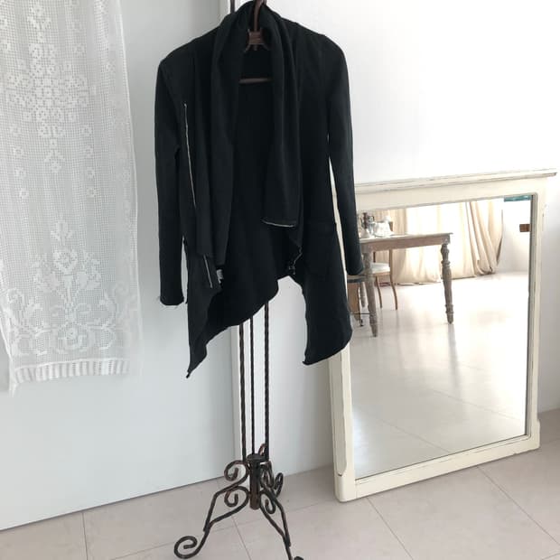 아카이브 비대칭 블랙 자켓 - SUSYMIX (ITALY MADE)