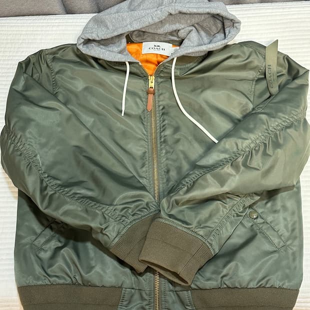 코치 후드 탈부착 ma-1 L사이즈