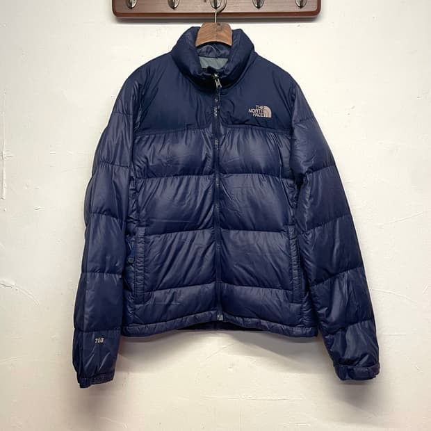 노스페이스 (우먼) 눕시 700 블루 구스다운 패딩