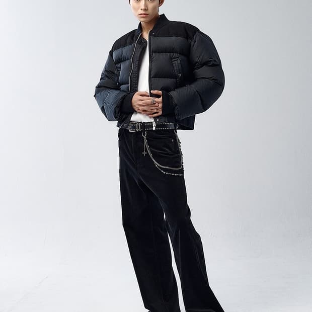 1 알렌느 크롭 덕다운 패딩 자켓 블랙 미개봉 새제품 판매