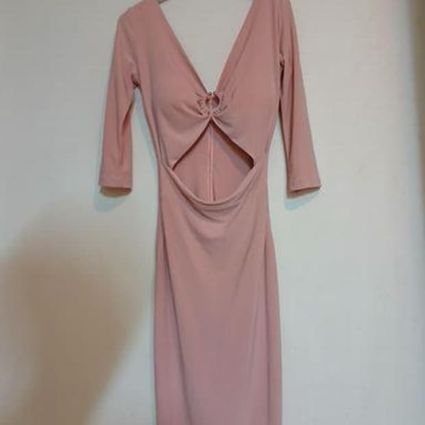 셔링 딥브이넥 크롭 캡 슬림 원피스 섹시 홀복 파티 클럽 드레스 데이트룩