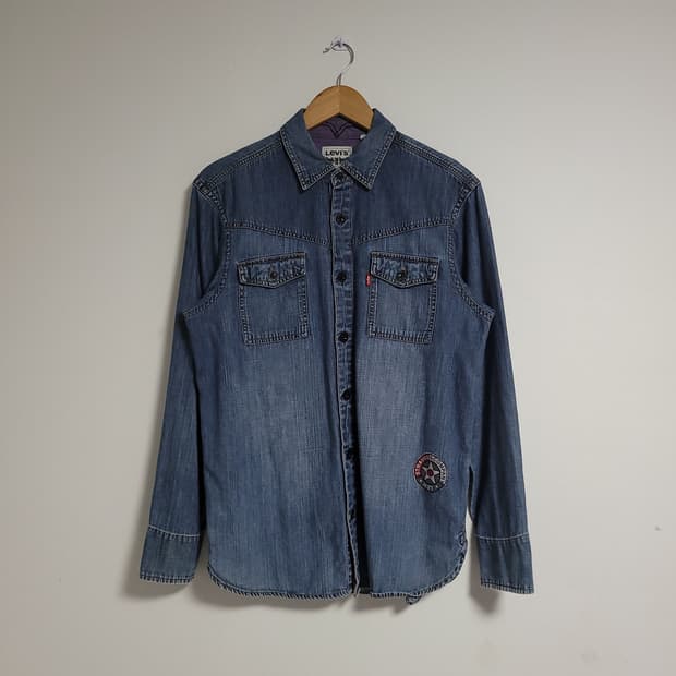 (M) LEVI'S 리바이스 데님 셔츠 남방 긴팔 청남방