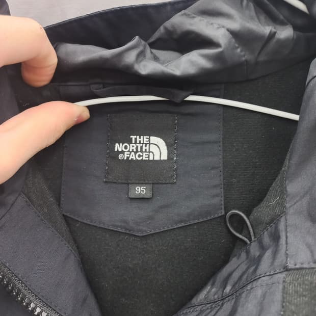 노스페이스 블랙 후드 바람막이 90~95
