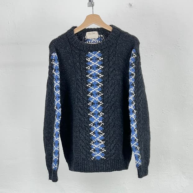 아메리칸 빈티지 카네보 니팅 핸드 메이드 니트 스웨터