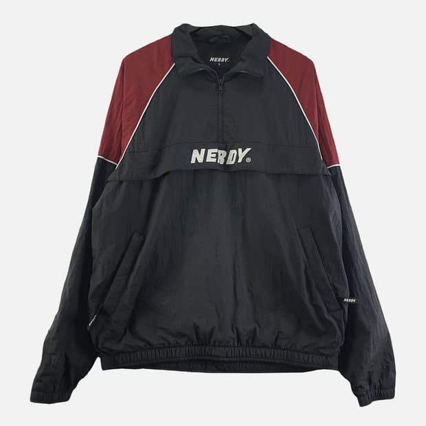 널디 블랙 남자 아노락 긴팔티 S N7781