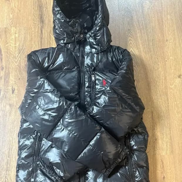 새상품 폴로 유광 패딩 L