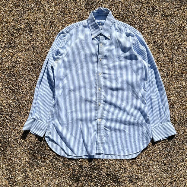 폴로(POLO RalphLauren)스트라이프 블루 포니 셔츠