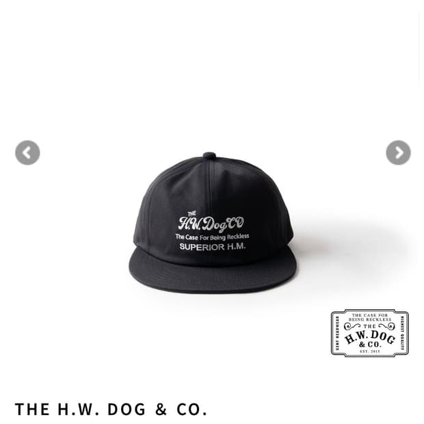 도그앤코 hwdog 볼캡 블랙