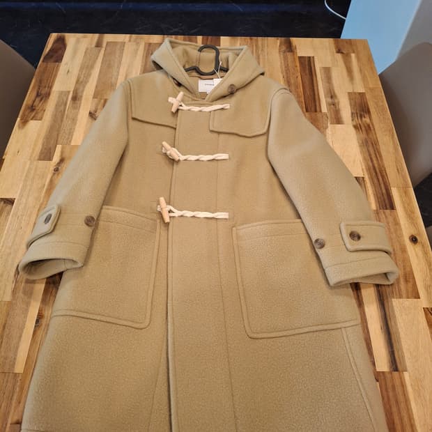 (마지막특가) 커버낫 후드 더플코트 베이지