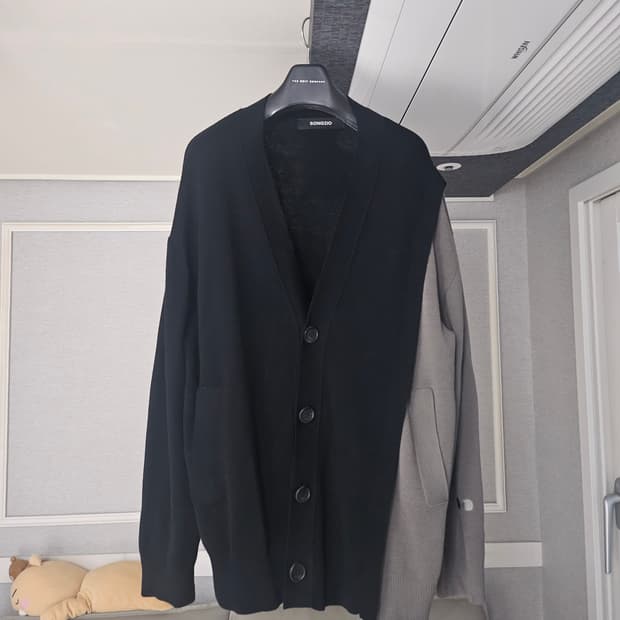 [거의 새것] 송지오옴므 반반 니트 가디건 48