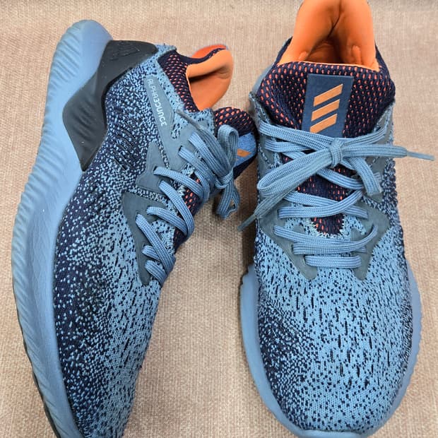 아디다스 260mm-  알파바운스 운동화 블루/오렌지