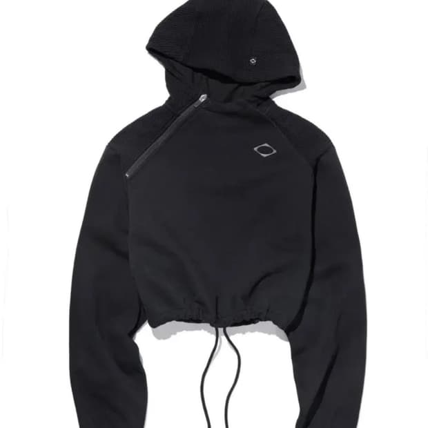 미스치프 롬버스 크롭 후드