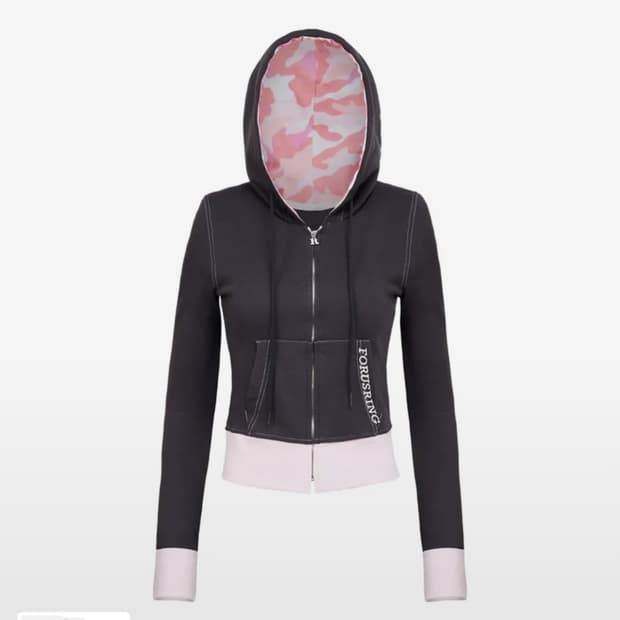 포어링 카고 트레이닝 후드집업