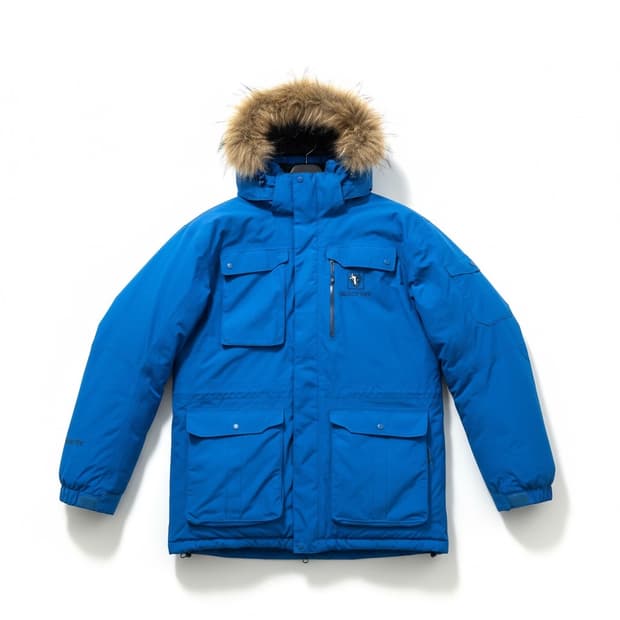 Blackyak 블랙야크 블루 남성 고어텍스 구스다운 패딩 105