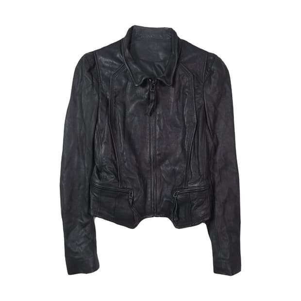 빈티지 슬림핏 리얼 램스킨 레더 자켓 55