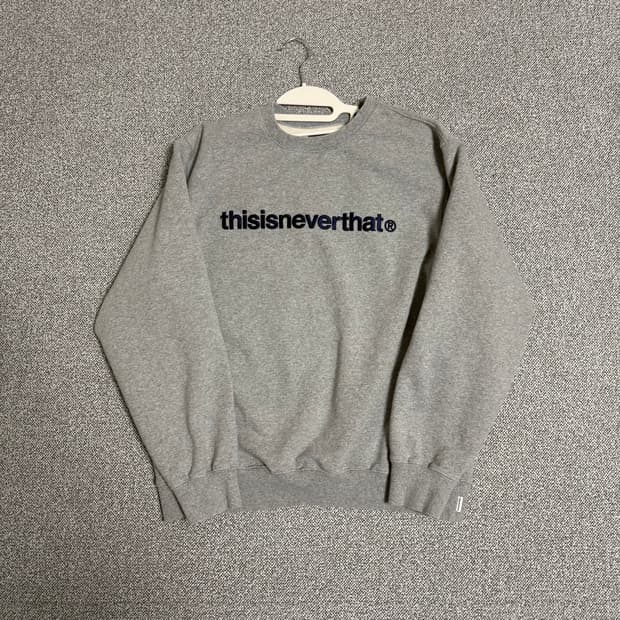 디스이즈네버댓 맨투맨 그레이 L