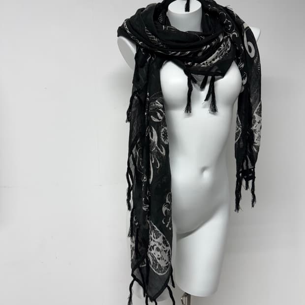Grunge punk printing skarf
