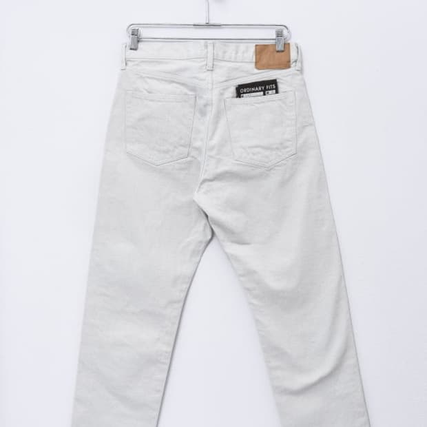 오디너리피츠 ANKLE DENIM WHITE / ONE WASH