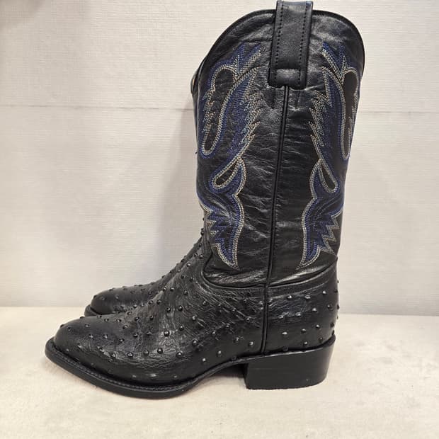 Red river 남성용 블랙 웨스턴 카우보이 부츠 250