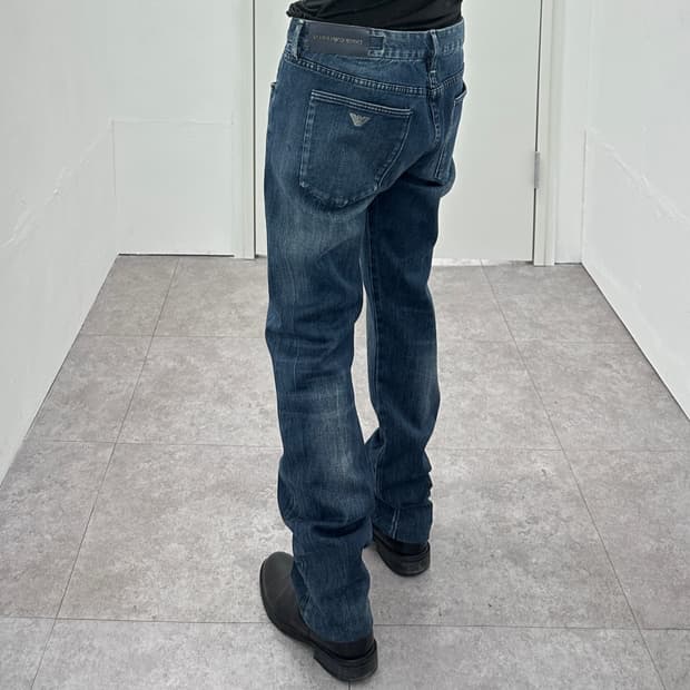 Emporio Armani Back Logo Detail Denim