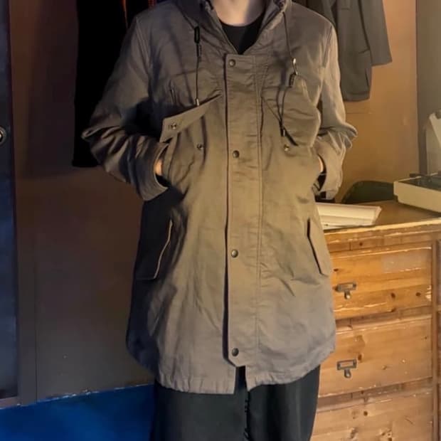 HIGHNECK MILITARY FISHTAIL PARKA