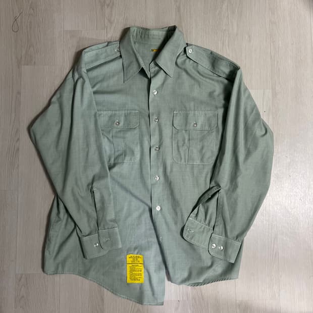 미군 샴브레이 셔츠 17 1/2