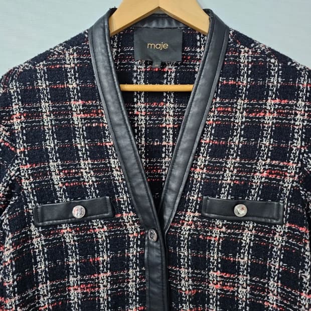 마쥬 트위드 자켓 블랙 ~55