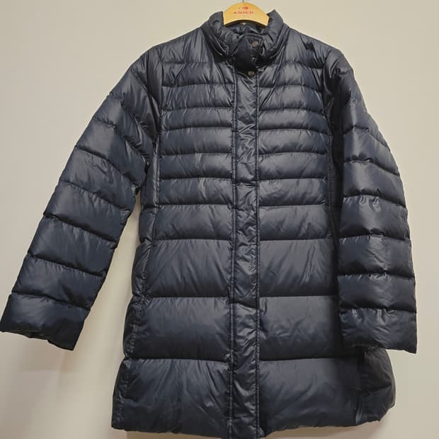 샤트렌 네이비 롱 다운패딩 코트100