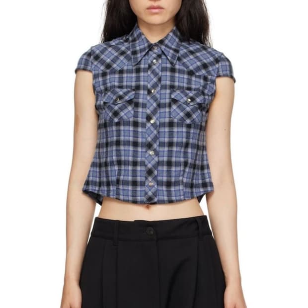 (구함) our legacy daisy shirts blue