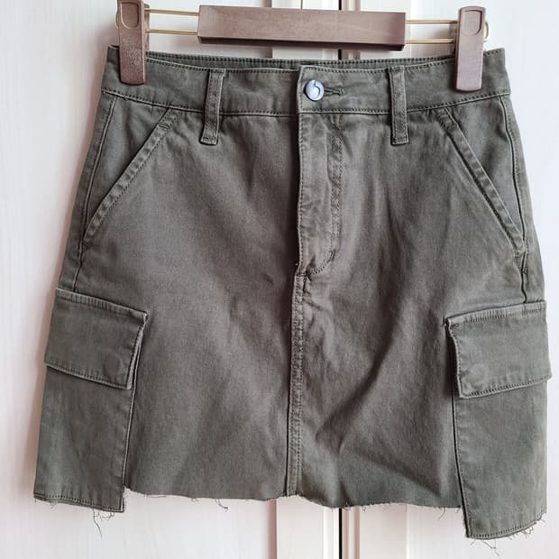 조스진(Joe's Jeans) 카고 미니스커트 / 카키 [S, 25인치]