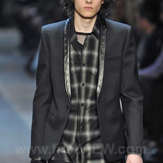 생로랑 13FW 플란넬 셔츠