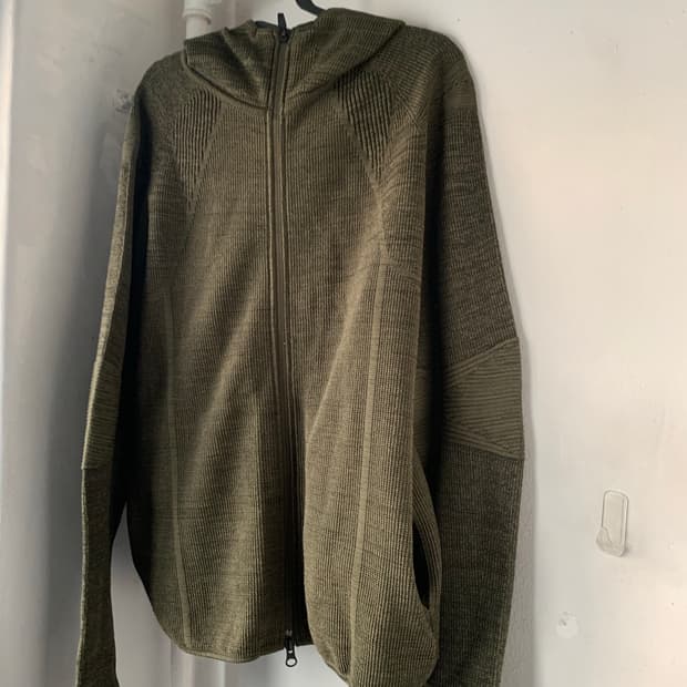 스노우피크 재팬 니트 재킷 올리브