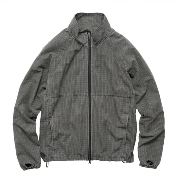 [3] 폴리테루 휴먼인덱스 체크트랙자켓 그레이