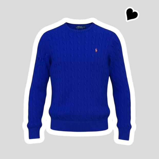 신형 폴로 랄프로렌 딥블루 니트