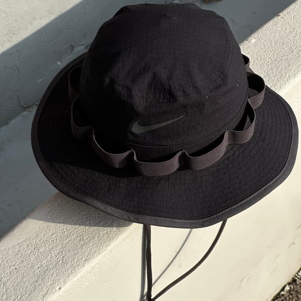 [M] 나이키 로고 블랙 정글모 부니햇 모자