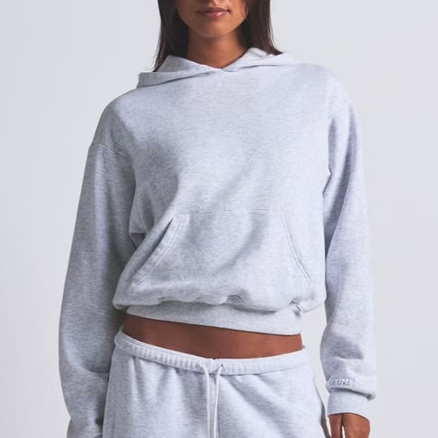 Skims 코튼 플리스 클래식후디/라이트헤더그레이 택달린 새제품