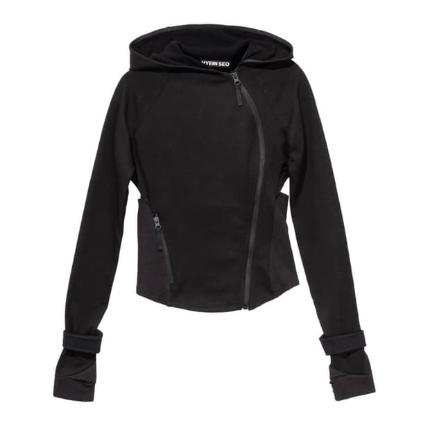 Hyein Seo Hooded Asymmetric Zip Top