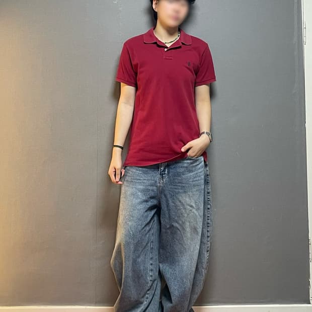 폴로 랄프로렌 버건디 PK (Custom Fit)