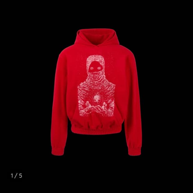 에모스탠스클럽 FRENCH TERRY THIEF HOODIE - RED 