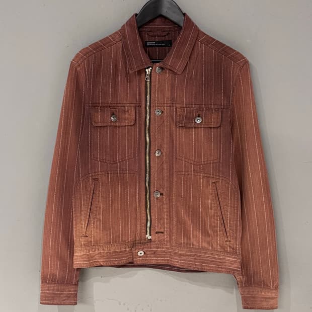 Moderm 워싱 핀 스트라이프 자켓