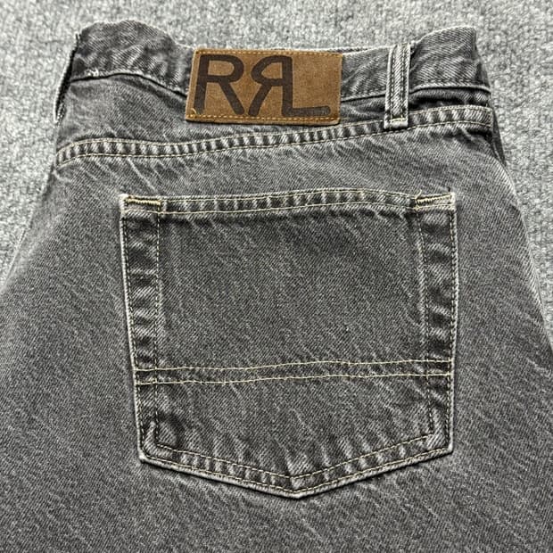90s RRL 더블알엘 블랙 워시 데님 진