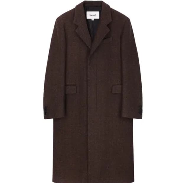 토니웩 싱글 코트 브라운헤링본 M