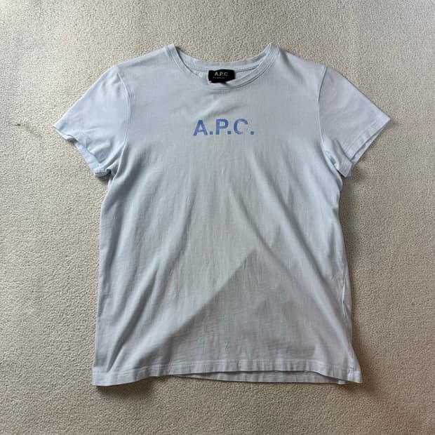 W95 APC 아페쎄 빈티지로고 코튼 반팔 티셔츠#333