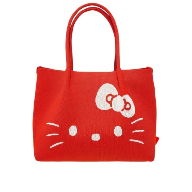 산리오 x ROOTOTE 루토트 헬로 키티 델리 토트백 레드
