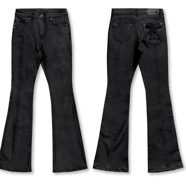 달링유어배드 COATED BLACK BOOTS CUT DENIM M사이즈